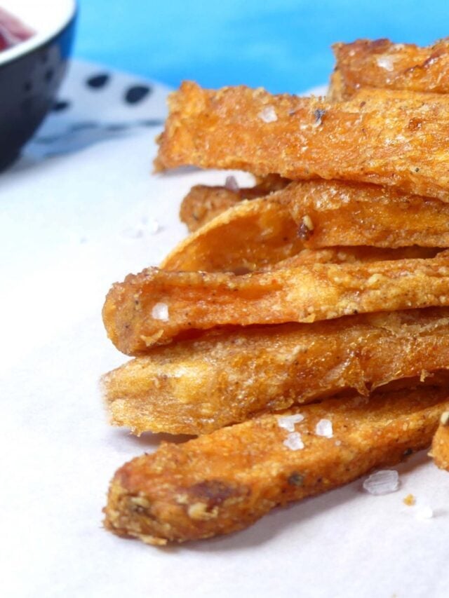 Awesome Crispy Baked Sweet Potato Fries