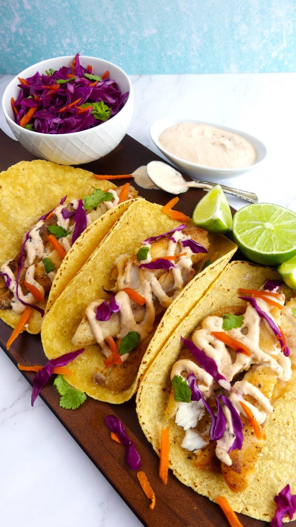 Pan Fried Fish Tacos with Chipotle Sauce {Gluten Free} Kid Tested Recipes