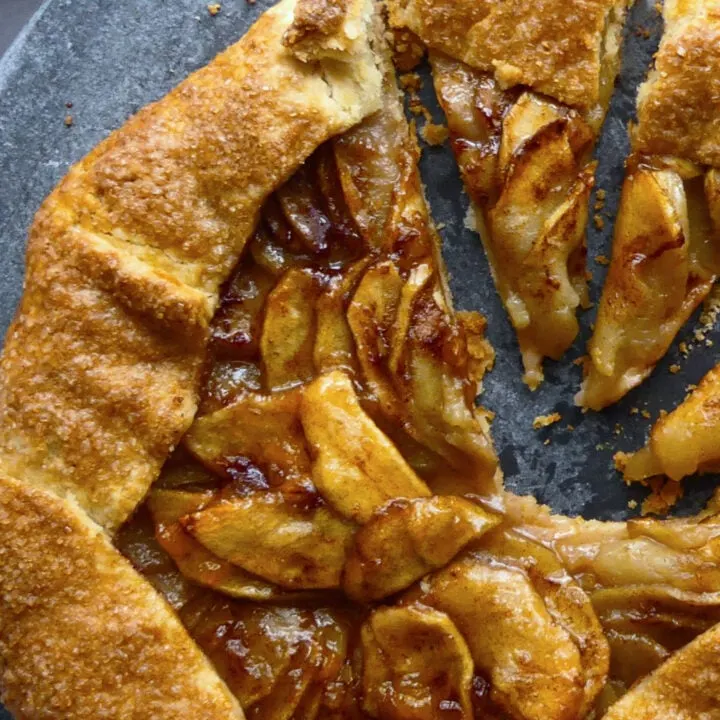classic rustic apple tart