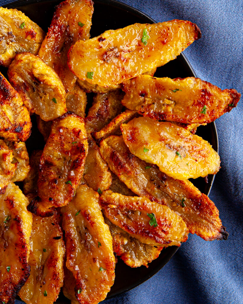 Oven Baked Sweet Plantains OVEN BAKED PLANTAIN FRIES Oven Baked Sweet Plantains OVEN BAKED PLANTAIN FRIES